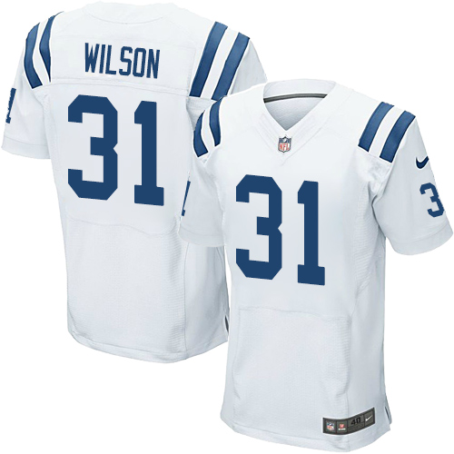 Nike Colts #31 Quincy Wilson White Men's Stitched NFL Elite Jersey Nike Colts #31 Quincy Wilson White Men's Stitched NFL Elite Jersey