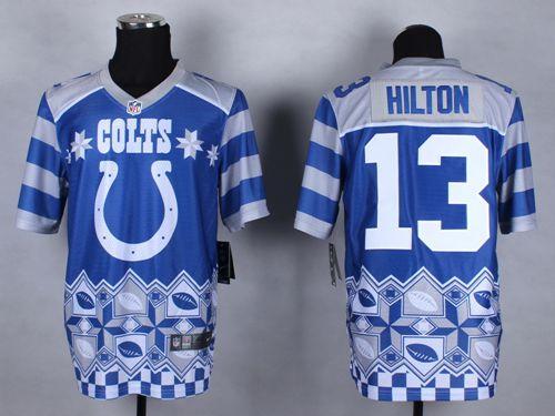 Nike Colts #13 T.Y. Hilton Royal Blue Men's Stitched NFL Elite Noble Fashion Jersey Nike Colts #13 T.Y. Hilton Royal Blue Men's Stitched NFL Elite Noble Fashion Jersey