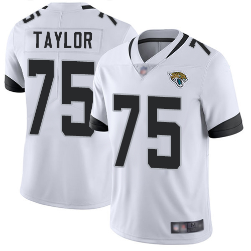 Nike Jaguars #75 Jawaan Taylor White Men's Stitched NFL Vapor Untouchable Limited Jersey Nike Jaguars #75 Jawaan Taylor White Men's Stitched NFL Vapor Untouchable Limited Jersey