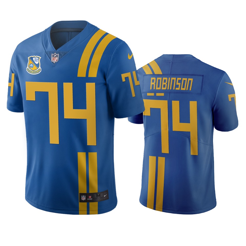 Jacksonville Jaguars #74 Cam Robinson Royal Vapor Limited City Edition NFL Jersey Jacksonville Jaguars #74 Cam Robinson Royal Vapor Limited City Edition NFL Jersey