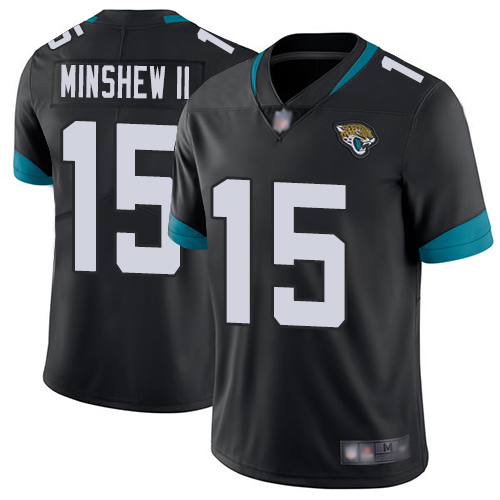 Nike Jaguars #15 Gardner Minshew II Black Team Color Men's Stitched NFL Vapor Untouchable Limited Jersey Nike Jaguars #15 Gardner Minshew II Black Team Color Men's Stitched NFL Vapor Untouchable Limited Jersey