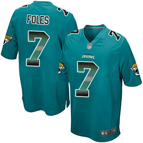 Nike Jaguars #7 Nick Foles Teal Green Alternate Men's Stitched NFL Limited Strobe Jersey Nike Jaguars #7 Nick Foles Teal Green Alternate Men's Stitched NFL Limited Strobe Jersey