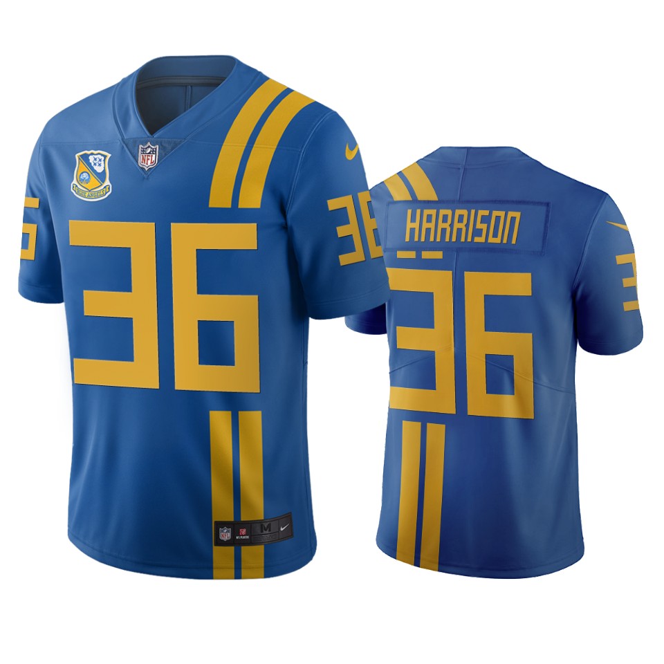 Jacksonville Jaguars #36 Ronnie Harrison Royal Vapor Limited City Edition NFL Jersey Jacksonville Jaguars #36 Ronnie Harrison Royal Vapor Limited City Edition NFL Jersey