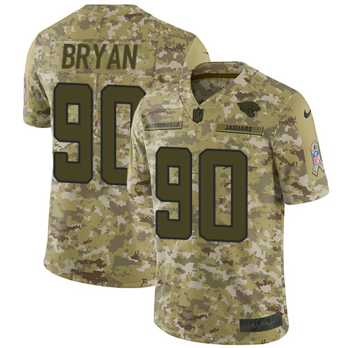 Nike Jaguars #90 Taven Bryan Camo Men's Stitched NFL Limited 2018 Salute To Service Jersey Nike Jaguars #90 Taven Bryan Camo Men's Stitched NFL Limited 2018 Salute To Service Jersey
