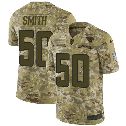 Nike Jaguars #50 Telvin Smith Camo Men's Stitched NFL Limited 2018 Salute To Service Jersey Nike Jaguars #50 Telvin Smith Camo Men's Stitched NFL Limited 2018 Salute To Service Jersey