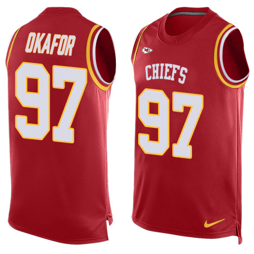 Nike Chiefs #97 Alex Okafor Red Team Color Men's Stitched NFL Limited Tank Top Jersey Nike Chiefs #97 Alex Okafor Red Team Color Men's Stitched NFL Limited Tank Top Jersey