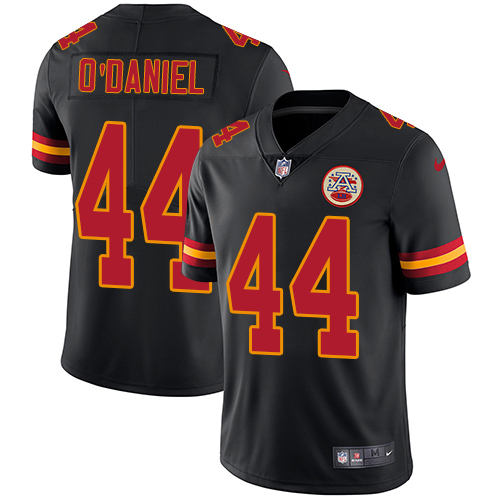 Nike Chiefs #44 Dorian O'Daniel Black Men's Stitched NFL Limited Rush Jersey Nike Chiefs #44 Dorian O'Daniel Black Men's Stitched NFL Limited Rush Jersey