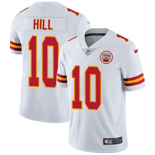 Nike Chiefs #10 Tyreek Hill White Men's Stitched NFL Vapor Untouchable Limited Jersey Nike Chiefs #10 Tyreek Hill White Men's Stitched NFL Vapor Untouchable Limited Jersey
