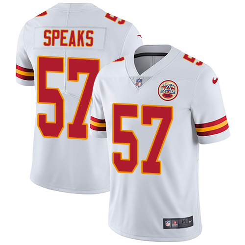 Nike Chiefs #57 Breeland Speaks White Men's Stitched NFL Vapor Untouchable Limited Jersey Nike Chiefs #57 Breeland Speaks White Men's Stitched NFL Vapor Untouchable Limited Jersey
