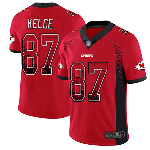 Nike Chiefs #87 Travis Kelce Red Team Color Men's Stitched NFL Limited Rush Drift Fashion Jersey Nike Chiefs #87 Travis Kelce Red Team Color Men's Stitched NFL Limited Rush Drift Fashion Jersey