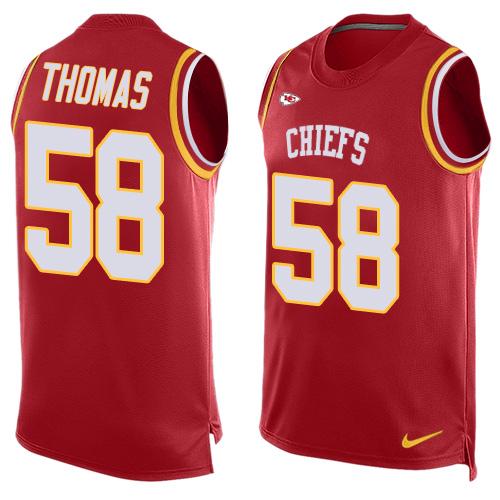 Nike Chiefs #58 Derrick Thomas Red Team Color Men's Stitched NFL Limited Tank Top Jersey Nike Chiefs #58 Derrick Thomas Red Team Color Men's Stitched NFL Limited Tank Top Jersey