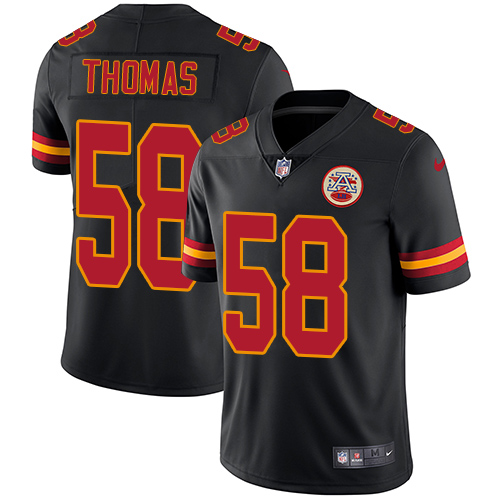 Nike Chiefs #58 Derrick Thomas Black Men's Stitched NFL Limited Rush Jersey Nike Chiefs #58 Derrick Thomas Black Men's Stitched NFL Limited Rush Jersey