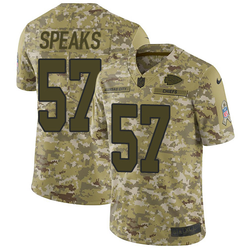 Nike Chiefs #57 Breeland Speaks Camo Men's Stitched NFL Limited 2018 Salute To Service Jersey Nike Chiefs #57 Breeland Speaks Camo Men's Stitched NFL Limited 2018 Salute To Service Jersey