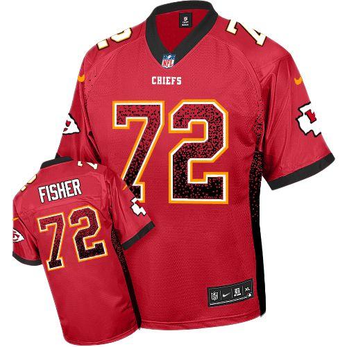 Nike Chiefs #72 Eric Fisher Red Team Color Men's Stitched NFL Elite Drift Fashion Jersey Nike Chiefs #72 Eric Fisher Red Team Color Men's Stitched NFL Elite Drift Fashion Jersey