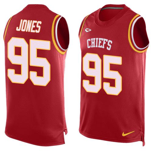 Nike Chiefs #95 Chris Jones Red Team Color Men's Stitched NFL Limited Tank Top Jersey Nike Chiefs #95 Chris Jones Red Team Color Men's Stitched NFL Limited Tank Top Jersey