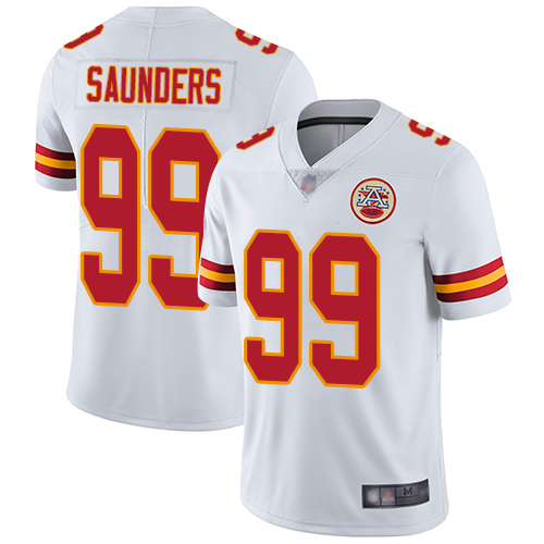 Nike Chiefs #99 Khalen Saunders White Men's Stitched NFL Vapor Untouchable Limited Jersey Nike Chiefs #99 Khalen Saunders White Men's Stitched NFL Vapor Untouchable Limited Jersey