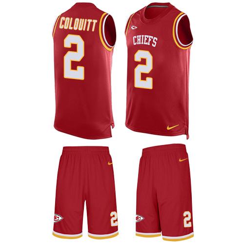 Nike Chiefs #2 Dustin Colquitt Red Team Color Men's Stitched NFL Limited Tank Top Suit Jersey Nike Chiefs #2 Dustin Colquitt Red Team Color Men's Stitched NFL Limited Tank Top Suit Jersey