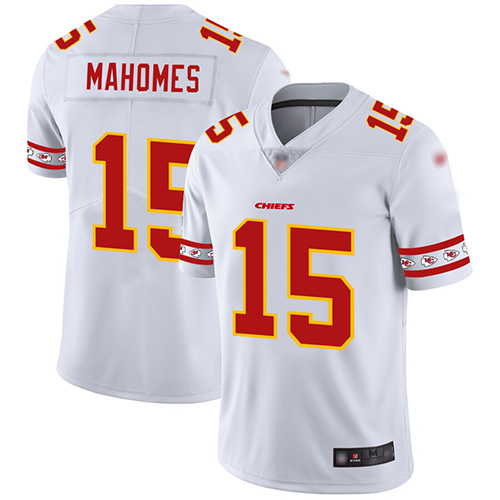 Nike Chiefs #15 Patrick Mahomes White Men's Stitched NFL Limited Team Logo Fashion Jersey Nike Chiefs #15 Patrick Mahomes White Men's Stitched NFL Limited Team Logo Fashion Jersey