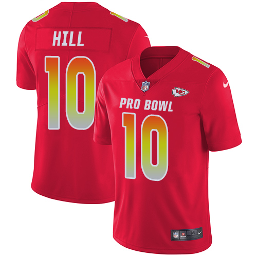 Nike Chiefs #10 Tyreek Hill Red Men's Stitched NFL Limited AFC 2019 Pro Bowl Jersey Nike Chiefs #10 Tyreek Hill Red Men's Stitched NFL Limited AFC 2019 Pro Bowl Jersey