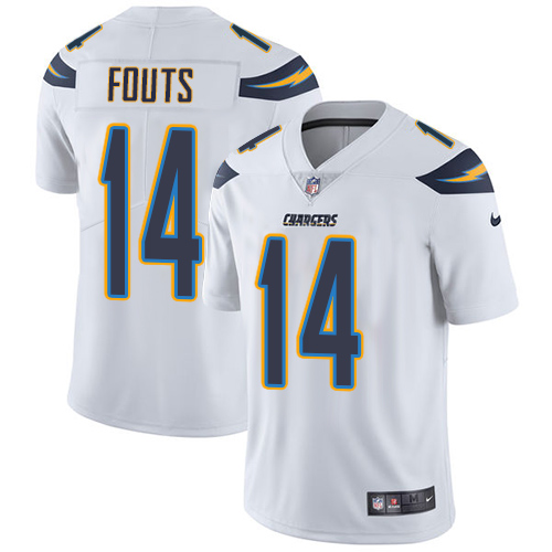 Nike Chargers #14 Dan Fouts White Men's Stitched NFL Vapor Untouchable Limited Jersey Nike Chargers #14 Dan Fouts White Men's Stitched NFL Vapor Untouchable Limited Jersey