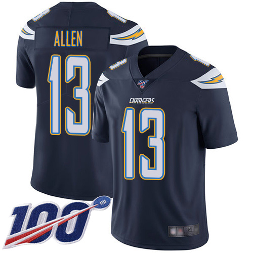 Nike Chargers #13 Keenan Allen Navy Blue Team Color Men's Stitched NFL 100th Season Vapor Limited Jersey Nike Chargers #13 Keenan Allen Navy Blue Team Color Men's Stitched NFL 100th Season Vapor Limited Jersey