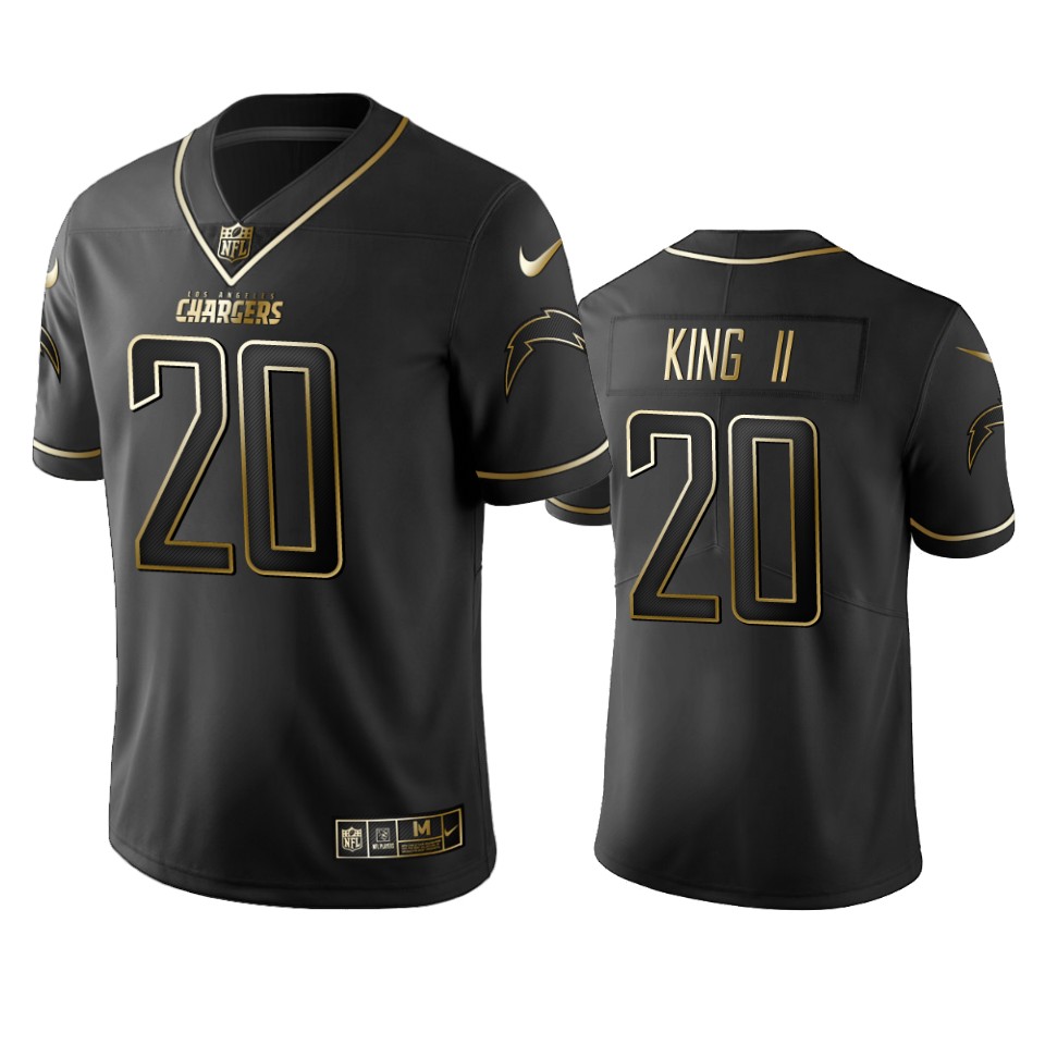 Chargers #20 Desmond King Men's Stitched NFL Vapor Untouchable Limited Black Golden Jersey Chargers #20 Desmond King Men's Stitched NFL Vapor Untouchable Limited Black Golden Jersey