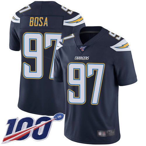 Nike Chargers #97 Joey Bosa Navy Blue Team Color Men's Stitched NFL 100th Season Vapor Limited Jersey Nike Chargers #97 Joey Bosa Navy Blue Team Color Men's Stitched NFL 100th Season Vapor Limited Jersey
