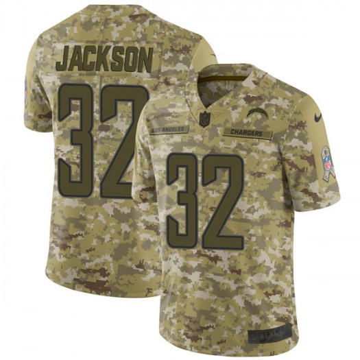 Nike Chargers #32 Justin Jackson Camo Men's Stitched NFL Limited 2018 Salute To Service Jersey Nike Chargers #32 Justin Jackson Camo Men's Stitched NFL Limited 2018 Salute To Service Jersey