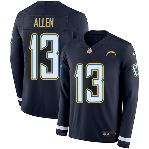 Nike Chargers #13 Keenan Allen Navy Blue Team Color Men's Stitched NFL Limited Therma Long Sleeve Jersey Nike Chargers #13 Keenan Allen Navy Blue Team Color Men's Stitched NFL Limited Therma Long Sleeve Jersey