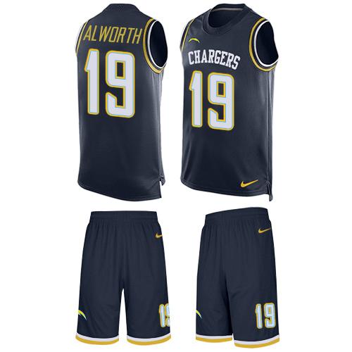 Nike Chargers #19 Lance Alworth Navy Blue Team Color Men's Stitched NFL Limited Tank Top Suit Jersey Nike Chargers #19 Lance Alworth Navy Blue Team Color Men's Stitched NFL Limited Tank Top Suit Jersey