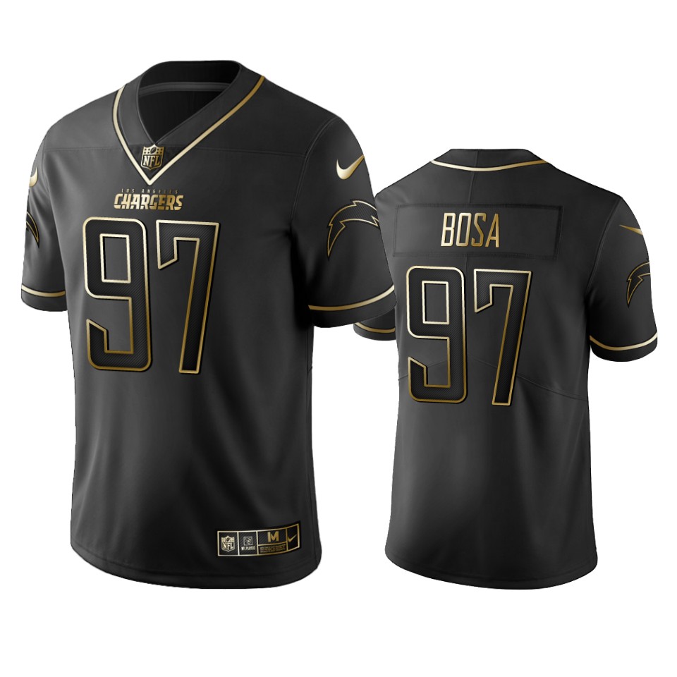 Chargers #97 Joey Bosa Men's Stitched NFL Vapor Untouchable Limited Black Golden Jersey Chargers #97 Joey Bosa Men's Stitched NFL Vapor Untouchable Limited Black Golden Jersey