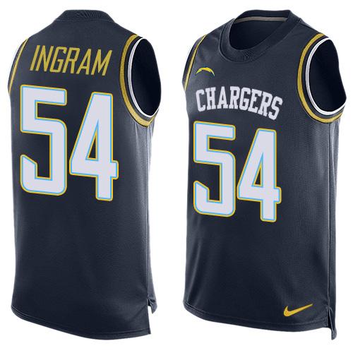 Nike Chargers #54 Melvin Ingram Navy Blue Team Color Men's Stitched NFL Limited Tank Top Jersey Nike Chargers #54 Melvin Ingram Navy Blue Team Color Men's Stitched NFL Limited Tank Top Jersey
