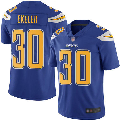 Nike Chargers #30 Austin Ekeler Electric Blue Men's Stitched NFL Limited Rush Jersey Nike Chargers #30 Austin Ekeler Electric Blue Men's Stitched NFL Limited Rush Jersey