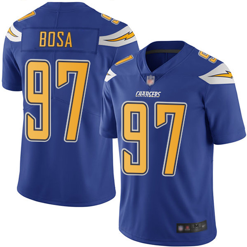 Nike Chargers #97 Joey Bosa Electric Blue Men's Stitched NFL Limited Rush Jersey Nike Chargers #97 Joey Bosa Electric Blue Men's Stitched NFL Limited Rush Jersey