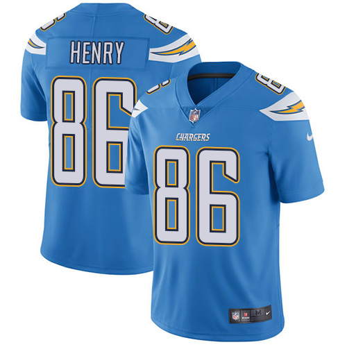 Nike Chargers #86 Hunter Henry Electric Blue Alternate Men's Stitched NFL Vapor Untouchable Limited Jersey Nike Chargers #86 Hunter Henry Electric Blue Alternate Men's Stitched NFL Vapor Untouchable Limited Jersey