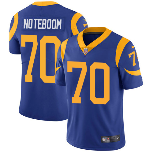 Nike Rams #70 Joseph Noteboom Royal Blue Alternate Men's Stitched NFL Vapor Untouchable Limited Jersey Nike Rams #70 Joseph Noteboom Royal Blue Alternate Men's Stitched NFL Vapor Untouchable Limited Jersey
