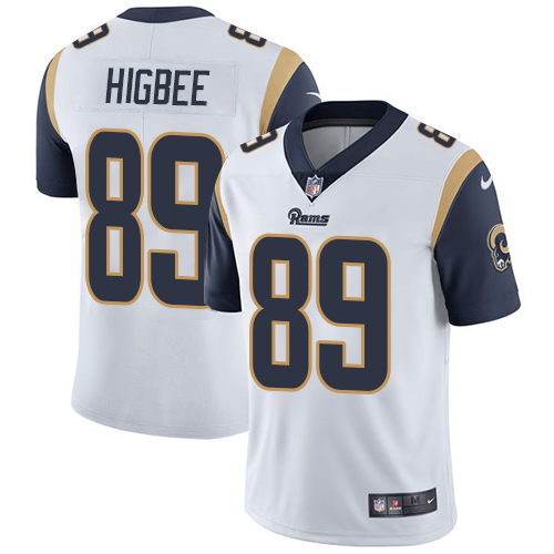 Nike Rams #89 Tyler Higbee White Men's Stitched NFL Vapor Untouchable Limited Jersey Nike Rams #89 Tyler Higbee White Men's Stitched NFL Vapor Untouchable Limited Jersey