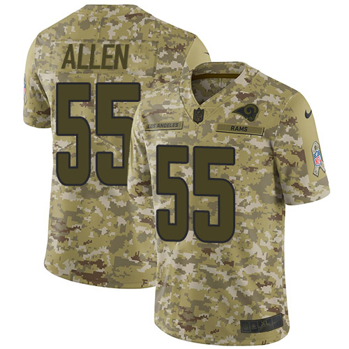 Nike Rams #55 Brian Allen Camo Men's Stitched NFL Limited 2018 Salute To Service Jersey Nike Rams #55 Brian Allen Camo Men's Stitched NFL Limited 2018 Salute To Service Jersey