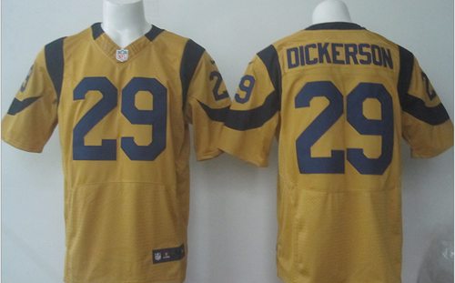 Nike Rams #29 Eric Dickerson Gold Men's Stitched NFL Elite Rush Jersey Nike Rams #29 Eric Dickerson Gold Men's Stitched NFL Elite Rush Jersey