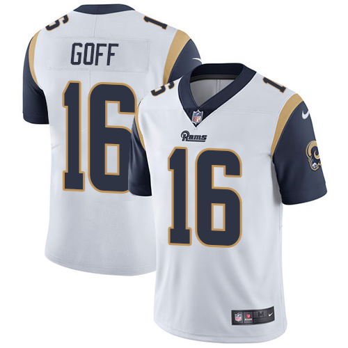Nike Rams #16 Jared Goff White Men's Stitched NFL Vapor Untouchable Limited Jersey Nike Rams #16 Jared Goff White Men's Stitched NFL Vapor Untouchable Limited Jersey