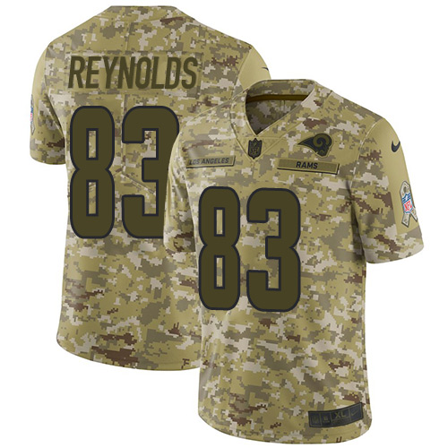 Nike Rams #83 Josh Reynolds Camo Men's Stitched NFL Limited 2018 Salute To Service Jersey Nike Rams #83 Josh Reynolds Camo Men's Stitched NFL Limited 2018 Salute To Service Jersey
