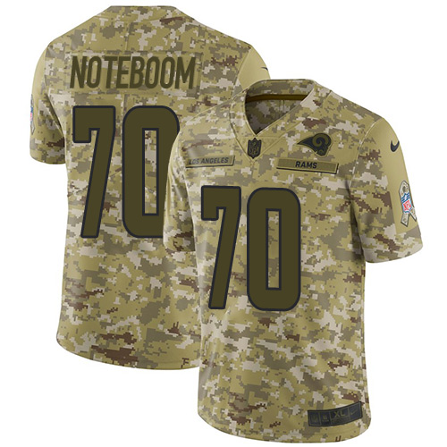 Nike Rams #70 Joseph Noteboom Camo Men's Stitched NFL Limited 2018 Salute To Service Jersey Nike Rams #70 Joseph Noteboom Camo Men's Stitched NFL Limited 2018 Salute To Service Jersey