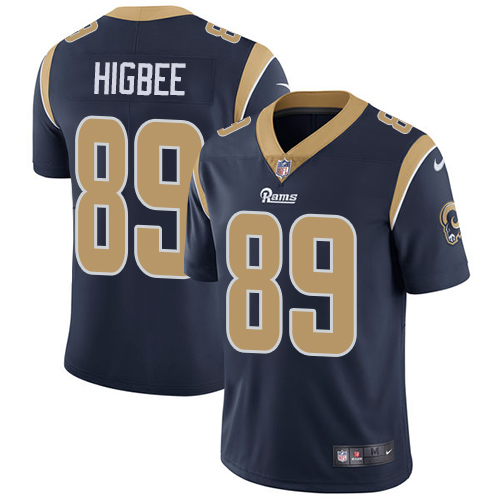 Nike Rams #89 Tyler Higbee Navy Blue Team Color Men's Stitched NFL Vapor Untouchable Limited Jersey Nike Rams #89 Tyler Higbee Navy Blue Team Color Men's Stitched NFL Vapor Untouchable Limited Jersey