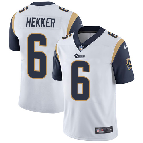 Nike Rams #6 Johnny Hekker White Men's Stitched NFL Vapor Untouchable Limited Jersey Nike Rams #6 Johnny Hekker White Men's Stitched NFL Vapor Untouchable Limited Jersey