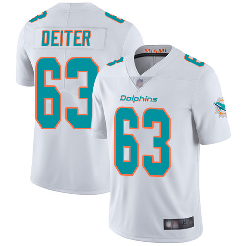 Nike Dolphins #63 Michael Deiter White Men's Stitched NFL Vapor Untouchable Limited Jersey Nike Dolphins #63 Michael Deiter White Men's Stitched NFL Vapor Untouchable Limited Jersey