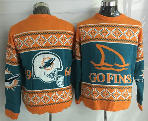 Nike Dolphins Men's Ugly Sweater Nike Dolphins Men's Ugly Sweater