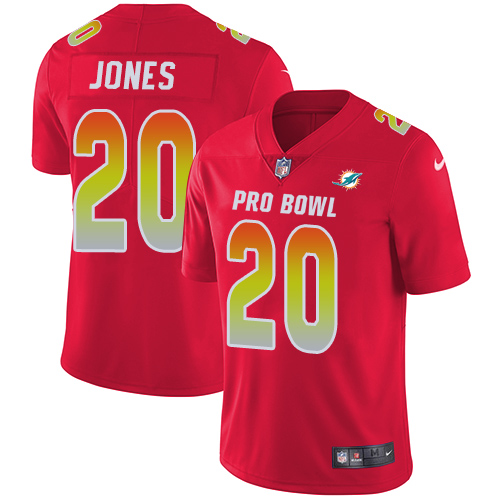 Nike Dolphins #20 Reshad Jones Red Men's Stitched NFL Limited AFC 2018 Pro Bowl Jersey Nike Dolphins #20 Reshad Jones Red Men's Stitched NFL Limited AFC 2018 Pro Bowl Jersey