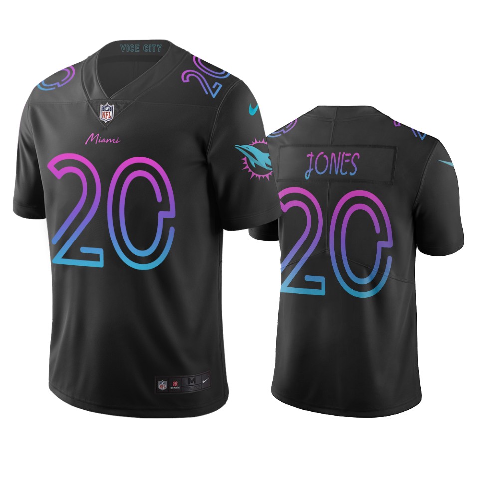 Miami Dolphins #20 Reshad Jones Black Vapor Limited City Edition NFL Jersey Miami Dolphins #20 Reshad Jones Black Vapor Limited City Edition NFL Jersey