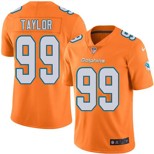 Nike Dolphins #99 Jason Taylor Orange Men's Stitched NFL Limited Rush Jersey Nike Dolphins #99 Jason Taylor Orange Men's Stitched NFL Limited Rush Jersey