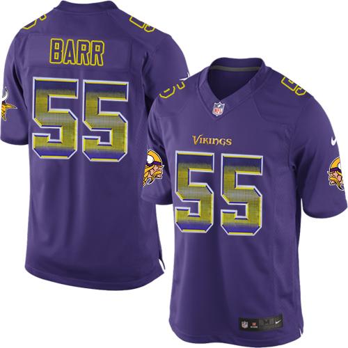 Nike Vikings #55 Anthony Barr Purple Team Color Men's Stitched NFL Limited Strobe Jersey Nike Vikings #55 Anthony Barr Purple Team Color Men's Stitched NFL Limited Strobe Jersey